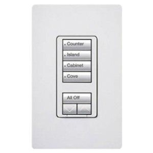62 RRD-H4S-WH 4 Button Hybrid Keypad Lighting Control 120-Volt 2.94-Inch x 1.56-Inch x 4.69-Inch RadioRA&reg;2