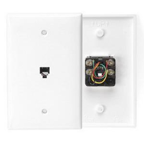 49 40539-PMW Nylon 1-Port Modular Mid-Size Video Wall Jack White Decora® 49 40539-PMW Nylon 1-Port Modular Mid-Size Video Wall Jack White Decora®