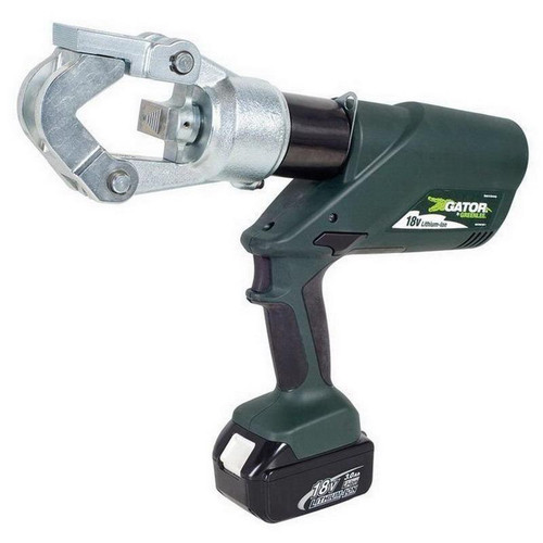 Greenlee EK12IDL11 Battery Powered Dieless Crimping Tool 4-AWG-1000-KCMIL Copper 6-AWG-1000-KCMIL Aluminum Color Coded Lugs and Splices 1000-KCMIL 16-1/2-Inch Gator