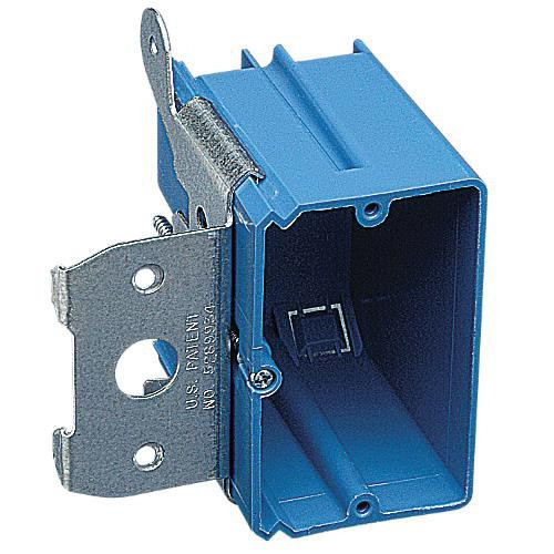 52 B121ADJ PVC 1-Gang Non-Metallic New Work Outlet Box 3.65-Inch x 2.25-Inch x 3.32-Inch 21-Cubic-Inch Carlon&reg;