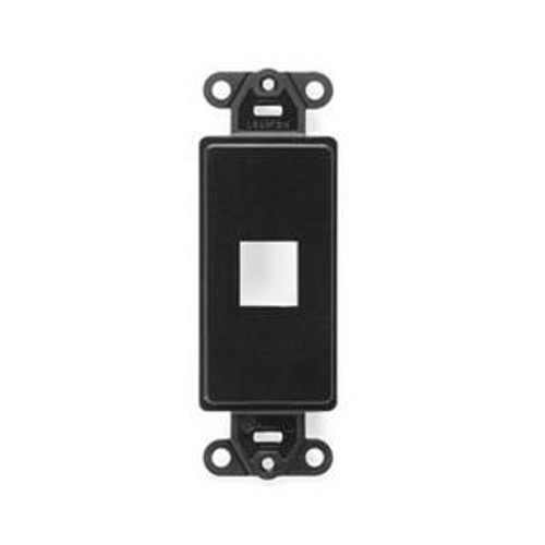 49 41641-E Plastic 1-Gang 1-Port Multimedia Insert Black QuickPort® 49 41641-E Plastic 1-Gang 1-Port Multimedia Insert Black QuickPort®