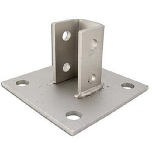 Power Strut PS-3033-EG Electrogalvanized Steel U Post Base Power Strut PS-3033-EG Electrogalvanized Steel U Post Base