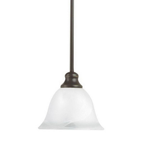 Sea Gull Lighting 61940-782 1-Light Mini Pendant Fixture 100-Watt 120-Volt Heirloom Bronze Windgate