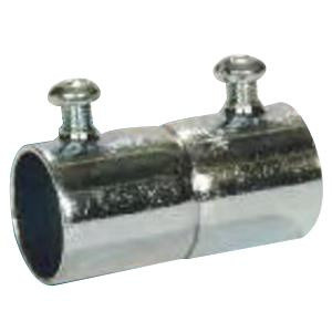 54 S1113 Zinc Plated Steel EMT Set Screw Coupling 1/2-Inch