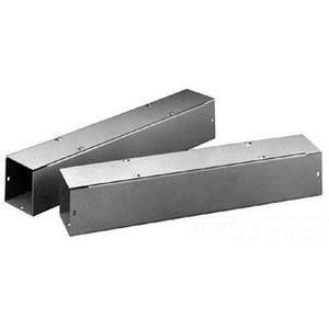 71 F1010T1120GVP ANSI 61 Gray Polyester Powder Coated 14/16 Gauge Steel Straight Section Lay-In Wireway 120-Inch x 10-Inch x 10-Inch