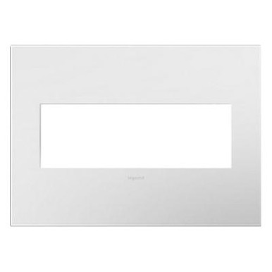 Adorne AWP3G-WH4 3 Gang Wallplate Gloss White