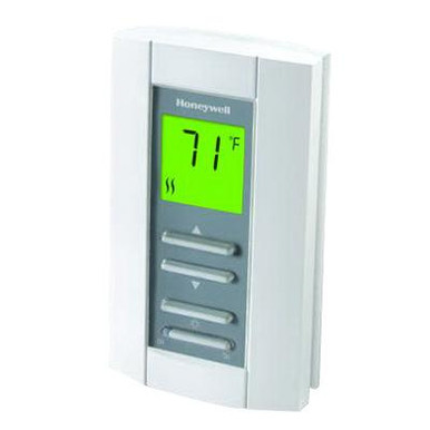 Honeywell TL7235A1003 1 Heat Digital Thermostat 40 to 86 deg F 208/240-Volt AC Premier White LineVoltPRO