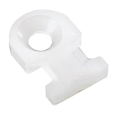 52 TC102 Screw Mount 2-Way Low Profile Cable Tie Miniature Mounting Base Nylon 6/6 Natural Ty-Rap&reg;
