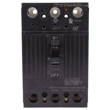 53 TQD32125 Bolt-On Mount Type TQD Molded Case Circuit Breaker 3-Pole 125-Amp 240-Volt AC