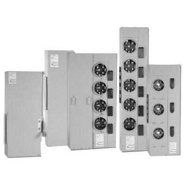 53 TMPR12422R 1-Phase Meter Stack Module 4 Socket 225-Amp Meter Mod III&reg;