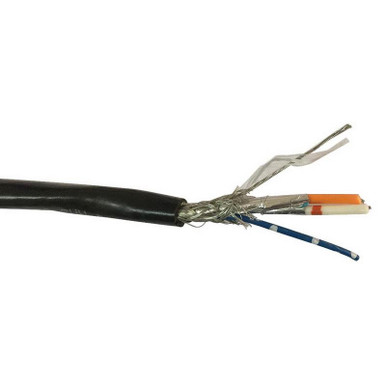 Belden 3106A Stranded Tinned Copper Shielded Layer 1 100% Beldfoil&reg; Tape Aluminum Foil-Polyester Tape Layer 2 65% Braid Tinned Copper Multi-Conductor Cable 22/3