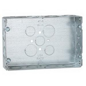 56 951 Steel 2-Gang Multi-Gang Box 6-13/16-Inch x 4-1/2-Inch x 1-5/8-Inch 47-Cubic-Inch