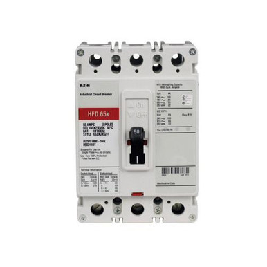 64 HFD3080 Panel Mount Type HFD Molded Case Circuit Breaker 3-Pole 80-Amp 600-Volt AC 250-Volt DC