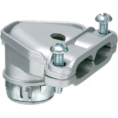 54 C271 Malleable Iron 90-Degree Duplex Connector 3/8-Inch