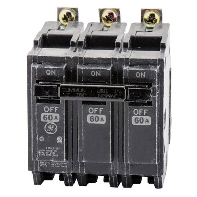 53 THQB32060 Bolt-On Mount Type THQB Miniature Circuit Breaker 3-Pole 60-Amp 240-Volt AC