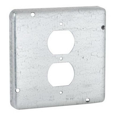 56 972 Pre-Galvanized Steel Exposed Work Cover 4-11/16-Inch x 4-11/16-Inch x 1/2-Inch