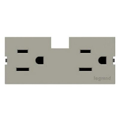 Adorne APTR15TM4 Tamper-Resistant Outlet Module 15-Amp Titanium