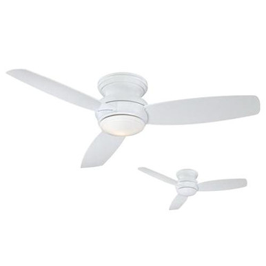 Minka-Aire F594-WH Traditional Concept Ceiling Fan With Light 52-Inch 3 Blade 3-Speed White