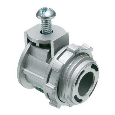 Arlington SG38 Die Cast Zinc Non-Insulated Throat Straight Connector 3/8-Inch Saddlegrip&reg;