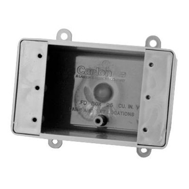 52 E9801 1-Gang Deep FD Device Box Blank4-5/8-Inch x 2-7/8-Inch x 2-3/4-Inch Gray Carlon&reg;