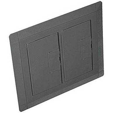52 E9762S Thermoplastic 2-Gang Non-Metallic Open Floor Box Cover With Carpet Flange 7.13-Inch x 8.25-Inch Carlon&reg;