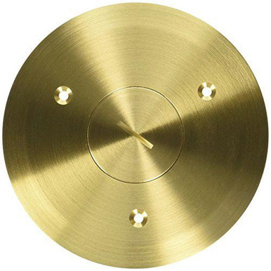 52 E97BRG Light Lacquer Brass NPS Opening Floor Box Cover 5.50-Inch x 0.29-Inch Thickness Carlon&reg;