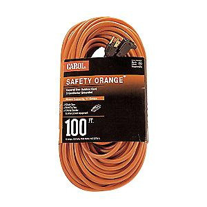 55 03304.63.04 Stranded Bare Copper SJTW Extension Cord 14/3 100-ft Orange Safety Orange&reg;