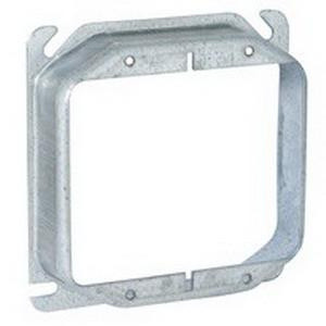 56 780 Pre-Galvanized Steel 2-Gang Drawn Tile Cover 4-Inch x 4-Inch x 1-Inch