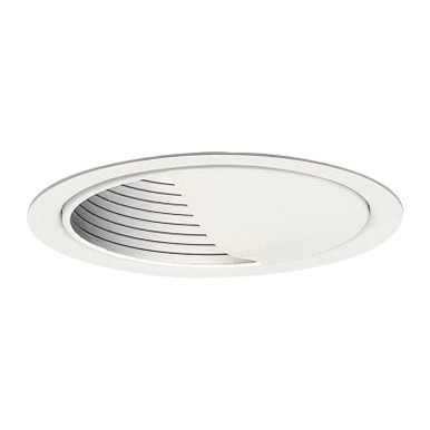 Lightolier 1035WH 5-Inch Wall Wash Step Baffle Reflector Trim Round Matte White LyteCaster