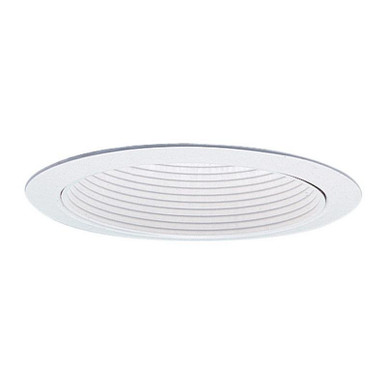 Lightolier 1076WH 5-Inch Baffle Down Light Reflector Trim Round White LyteCaster