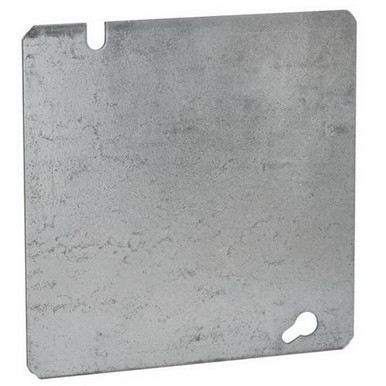 56 832 Pre-Galvanized Steel Flat Square Cover 4-11/16-Inch x 4-11/16-Inch x 0.060-Inch