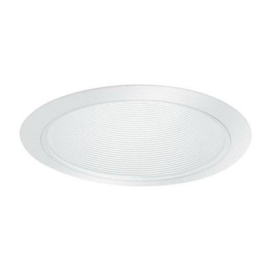 Lightolier 1105WH 6-3/4-Inch Step Baffle Down Light Reflector Trim Round Matte White LyteCaster