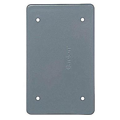 52 E980CN-CAR Polycarbonate 1-Gang Weatherproof Non-Metallic Box Cover 4-5/8-Inch x 2-7/8-Inch x 0.140-Inch Carlon&reg;