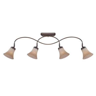 Quoizel Lighting ALZ1404PN Track Light 100-Watt 4-ft 120-Volt AC Palladian Bronze Aliza