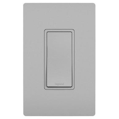 Pass & Seymour TM870-GRY 120/277-Volt 15-Amp 1-Pole Grounding Decorator Switch Gray TradeMaster&reg; Radiant&reg;