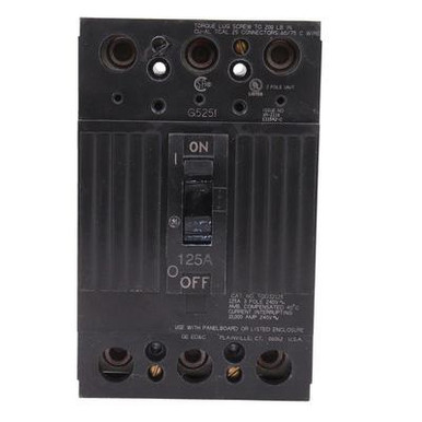 53 TQD32125WL Feed-Thru Mount Molded Case Circuit Breaker 3-Pole 125-Amp 120/240-Volt AC
