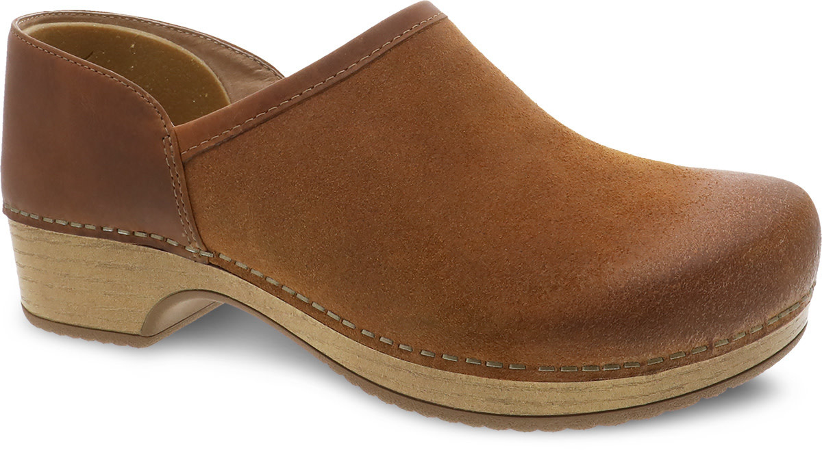 Dansko Brenna Tan Burnished Suede
