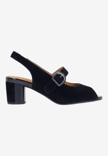 L'Amour Des Pieds Merryn Black Kid Suede
