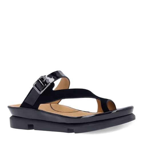 L'Amour Des Pieds Alanza Black Suede/Patent