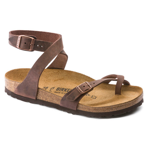 Birkenstock Yara Oiled Leather Habana Reg