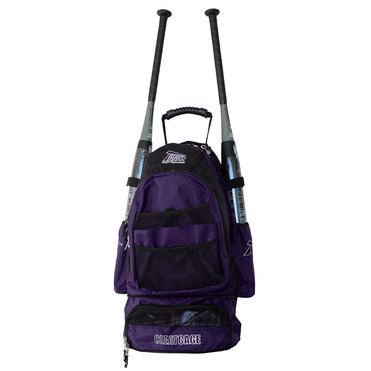 purple bat bag