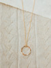 Veronica & Harold Claire Hammered Hoop Necklace