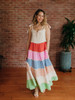 FRNCH Laurel Rainbow Cotton Gauze Dress in Arc en Ciel 