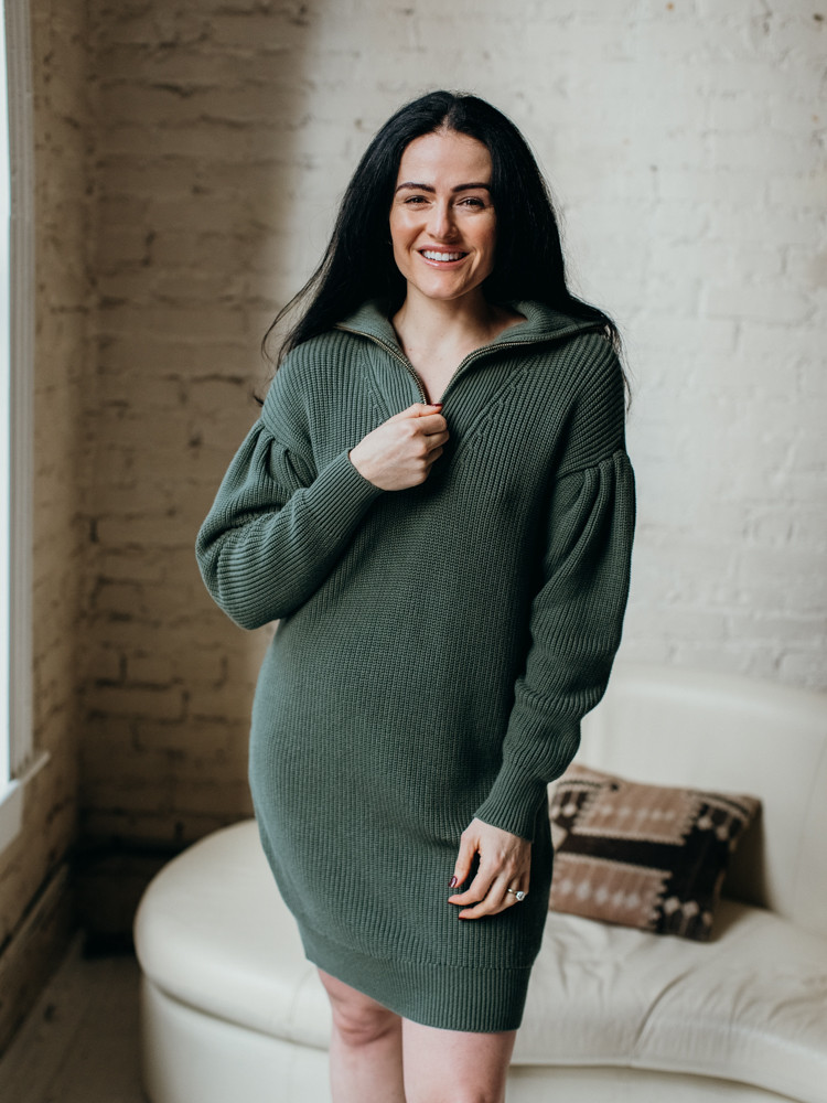 525 America Pleat Sleeve Quarter Zip 