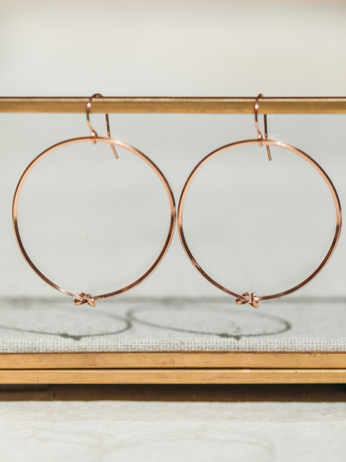 Veronica & Harold Jennifer Knotted Hoop Earrings