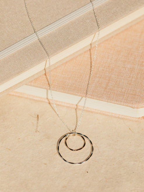 Veronica & Harold Katherine Double Hoop Necklace