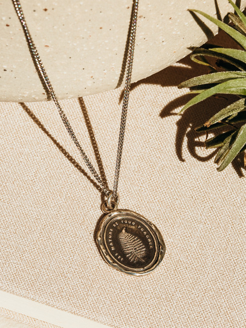 Pyrrha Let Nature Be Your Teacher Talisman Necklace
