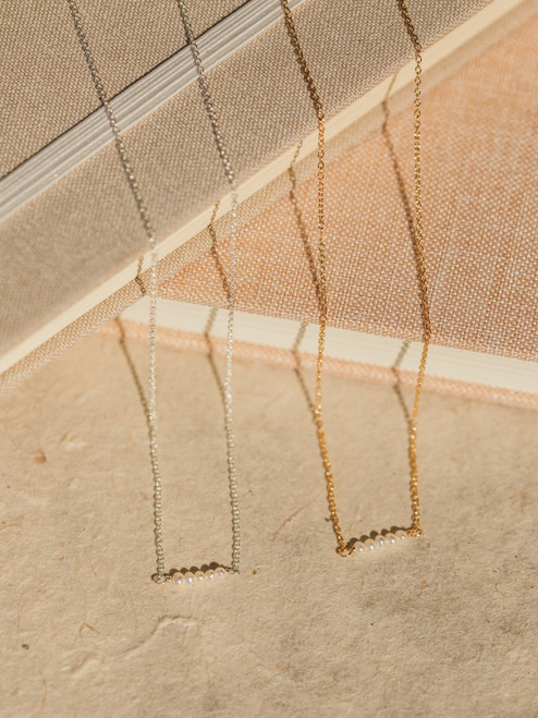 Veronica & Harold Maureen Jeweled Bar Necklace