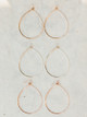 Veronica & Harold Jessica Teardrop Hoop Earrings