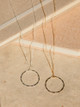 Veronica & Harold Claire Hammered Hoop Necklace